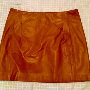 Vince Genuine Leather Skirt